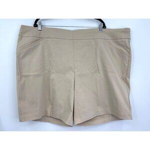 JMS Just My Size Pull On Pant Stretch Shorts Tan Beige Size 4X NWOT